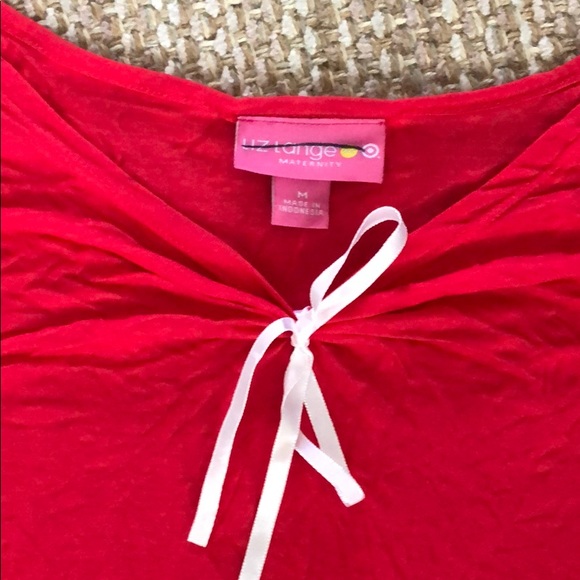 Liz lange maternity red top - Picture 2 of 2